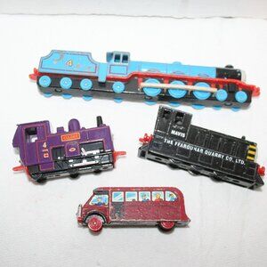 Vtg. (4) Thomas Tank Engine & Friends Diecast Magnetic Trains Ertl Lot 4  1990's
